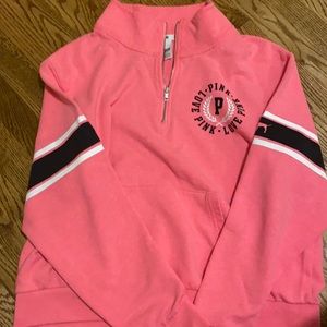 COPY - COPY - 3/4 zip hoodie from pink